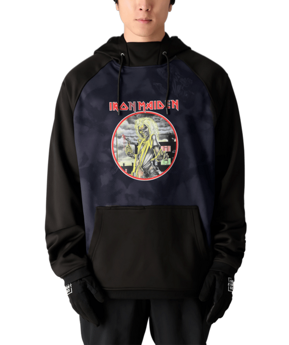 686 Men's Bonded Fleece Hoody: Iron Maiden Edition, DWR, Audio Pocket
