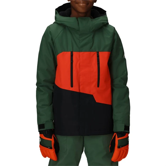 686 Geo Insulated Boys Snow Jacket: Youth Evolution System, Waterproof, Warm, Durable